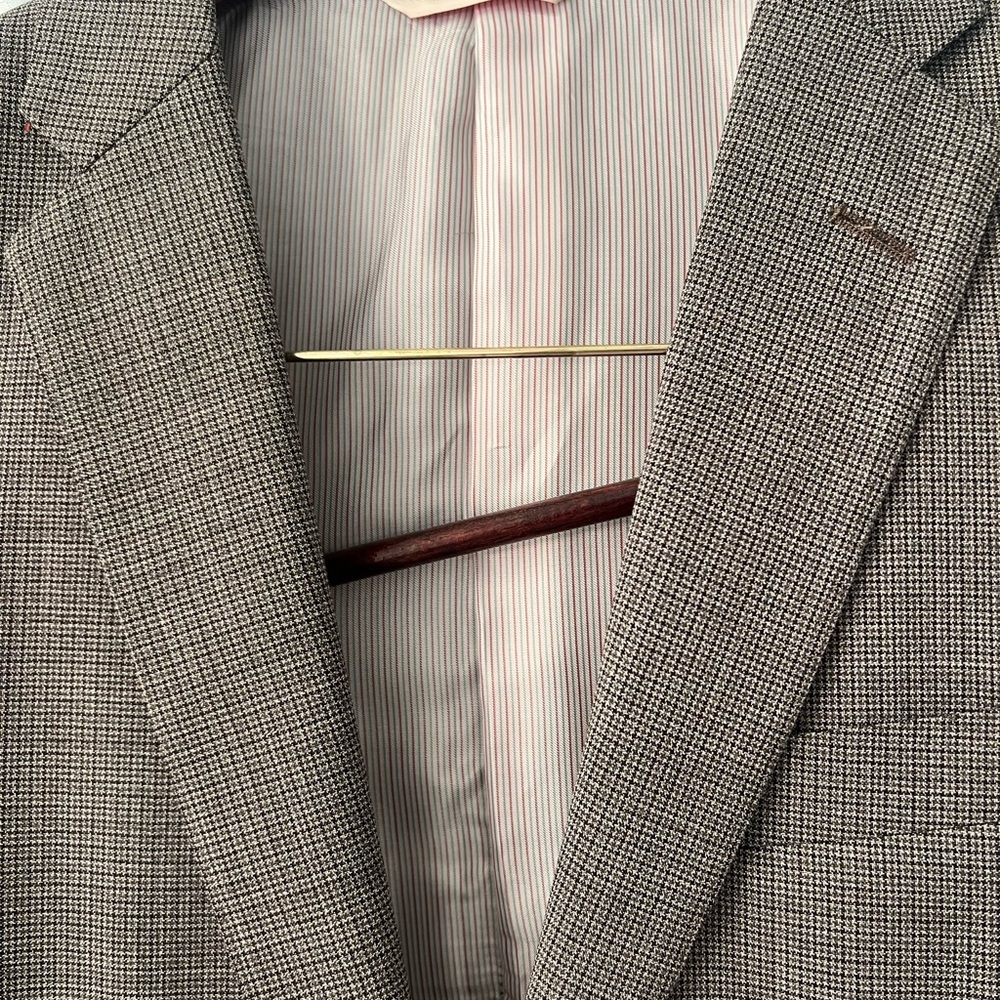 Brooks Brothers Classic Gray Check Blazer
